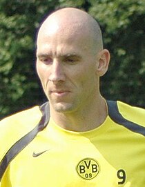 Jan Koller was begin 21e eeuw één van de uitblinkers bij paars-wit. Hij won in 2000 de Gouden Schoen.