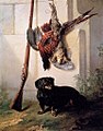 Jean-Baptiste Oudry – Dachshund dengan Senapang dan Buruan Mati, 1740