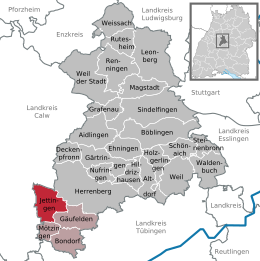 Jettingen - Localizazion