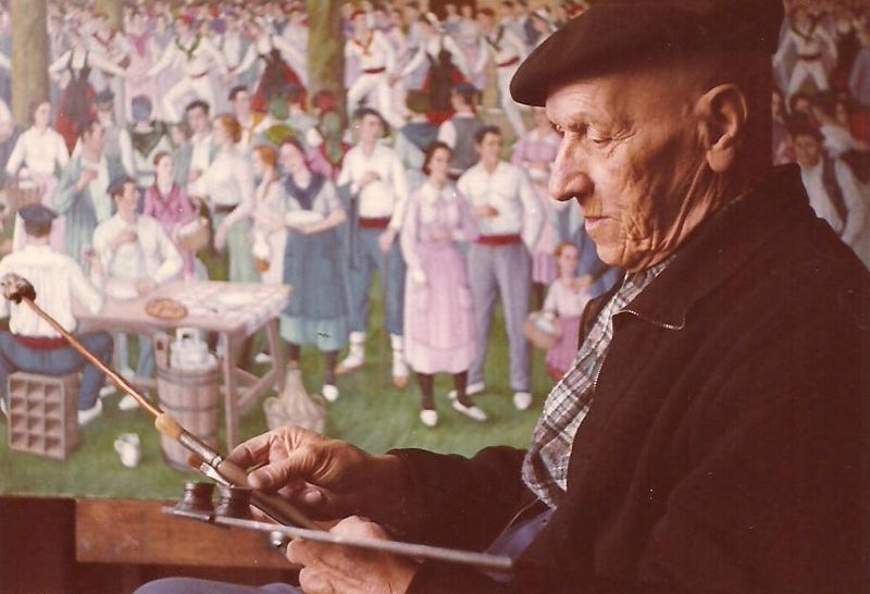 File:José Arrue en 1971 fotografiado por Gonzalo Gómez Arrue.JPG