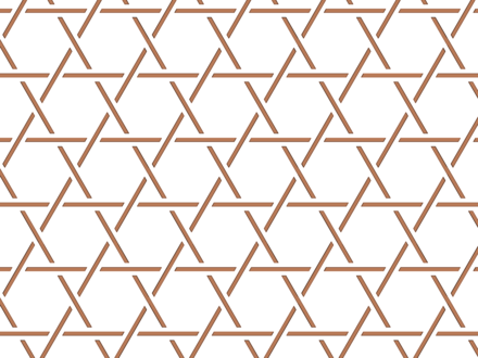 Kagome trihexagonal tiling pattern