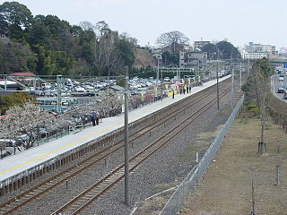 Kairakuen Station railway station in Mito, Ibaraki prefecture, Japan