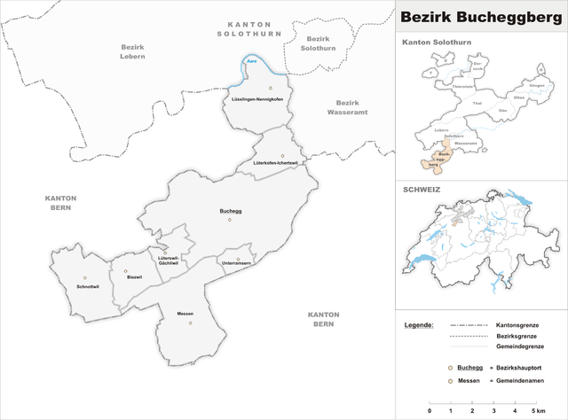 Bucheggberg (distret) - Localizazion