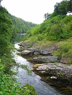 Korana Canyon in de buurt van de stad Slun