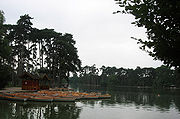 The upper lake, with rowboats