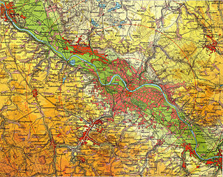 Dresden Basin River Valley in Germany