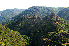 One of the many cathar castles, symbol of the Albigensian Crusade Lastours - Chateaux - JPG1.jpg