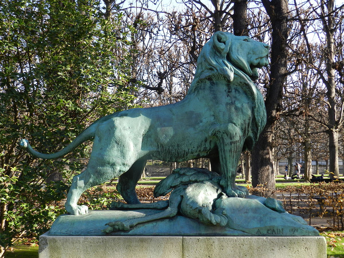  File  Le  Lion  de Nubie et sa proie by Auguste Cain Paris 