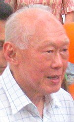 Lee Kuan Yew, who was elected the first Prime Minister of Singapore in 1959, in a 2005 photograph LeeKuanYew-20051106.jpg