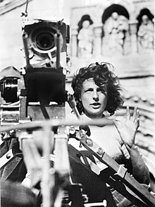 Riefenstahl at work on Tiefland in 1940