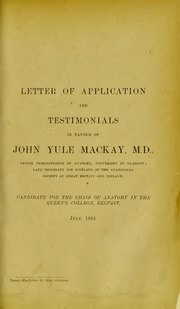 Fayl:Letter of application and testimonials in favour of John Yule Mackay, M.D ... - candidate for the Chair of Anatomy in the Queen's College, Belfast, July, 1893 (IA b24932905).pdf üçün miniatür