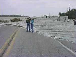 Coastal flooding during Hurricane Lili in 2002 on Louisiana Highway 1 (United States) Lili2002coastalflooding.jpg