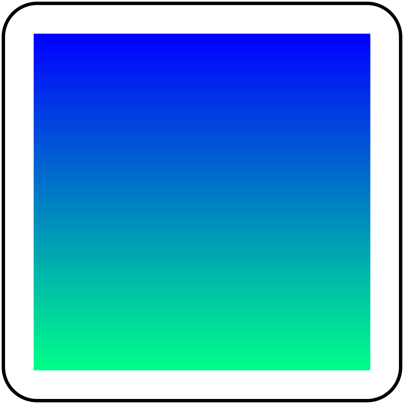 Dark blue to cyan gradien Color Palette