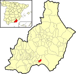 Extensión del municipio en la provincia.