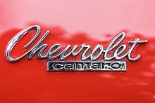 Logo am Chevrolet Camaro 1967