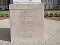 Pedestal of Louis XVI statue
