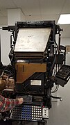 Linotype "hot metal" typesetter