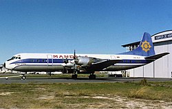 Lockheed L-188 der Mandala Airlines