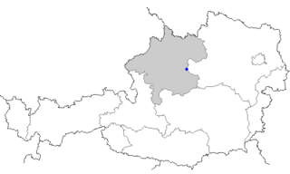 シュタイアーの位置の位置図