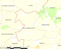 Ranville-Breuillaud - Carte