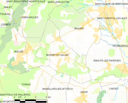 Boisset-et-Gaujac - Localizazion