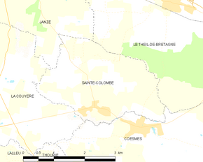 Poziția localității Sainte-Colombe