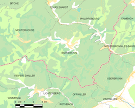 Mapa obce Baerenthal