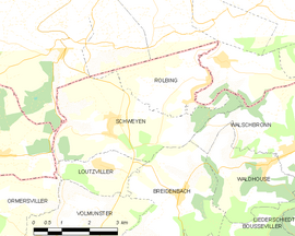 Mapa obce Schweyen