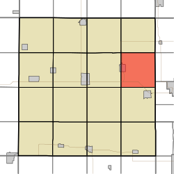 Карта с изображением поселка Батлер, округ Батлер, штат Айова.svg