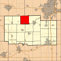 English: This is a map of Ogle County, Illinois, USA which highlights the location of Leaf River Township.