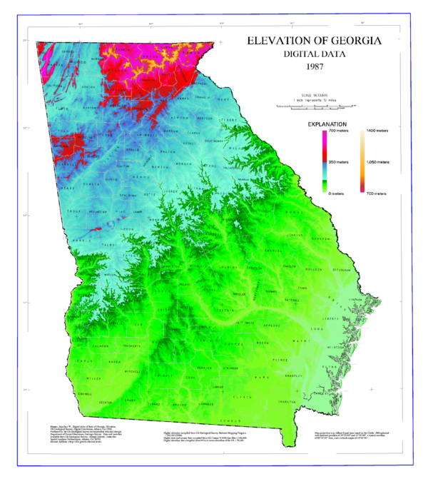 Geography of Georgia (U.S. state)