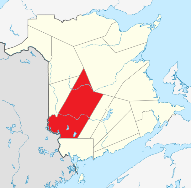 File:Map of New Brunswick highlighting York County2.png