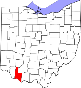 Map of Ohio highlighting Brown County.svg
