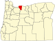 Map of Oregon highlighting Hood River County.svg