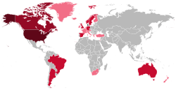 Map of the Danish Diaspora in the World.svg