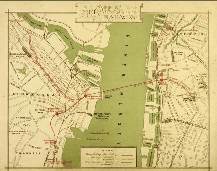 File:Map of the route of the Mersey Railway Tunnel.png