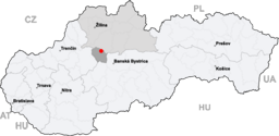 Mošovce location map