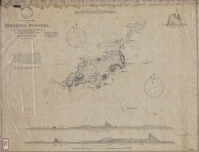 Map of Fernando de Noronha, 1886.