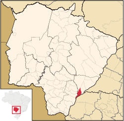 Местоположение в държавата Mato Grosso do Sul