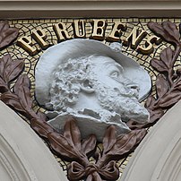 Close-up of Peter Paul Rubens' medallion