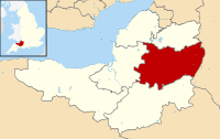 Shown within Somerset
