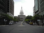 Michigan State Capitol as seen from the Capitol Loop