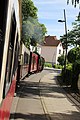 * Nomination Train "Molli" in Bad Doberan, Germany --Geoprofi Lars 11:38, 18 January 2021 (UTC) * Decline Needs tilt correction and some CA removal. --C messier 19:33, 25 January 2021 (UTC)  Oppose  Not done within a week. --XRay 07:15, 1 February 2021 (UTC)