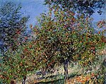 Monet - chantemesle-tepesindeki elma ağaçları (1) .jpg