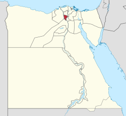 Gobernación de Monufia en el mapa de Egipto