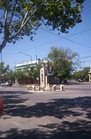 Monumento a Sarmiento en la ciudad de Caucete, San Juan