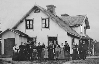 Mossens gård ca 1900.