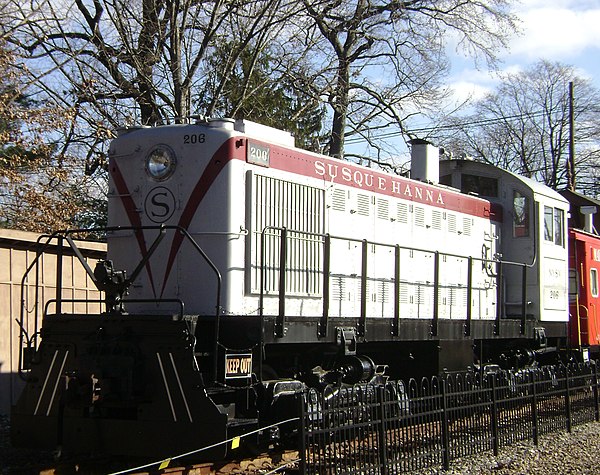 NYSW train at the Maywood Station Museum