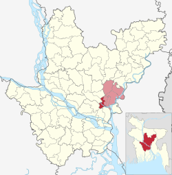 Location of Narayanganj Sadar