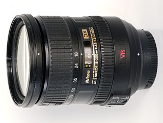 <span class="mw-page-title-main">Nikon AF-S DX VR Zoom-Nikkor 18-200mm f/3.5-5.6G IF-ED</span> Superzoom photographic lens